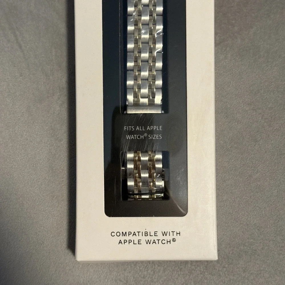 Posh Tech Sloan Skinny Stainless Steel Band for Apple Watch - Silver/Gold